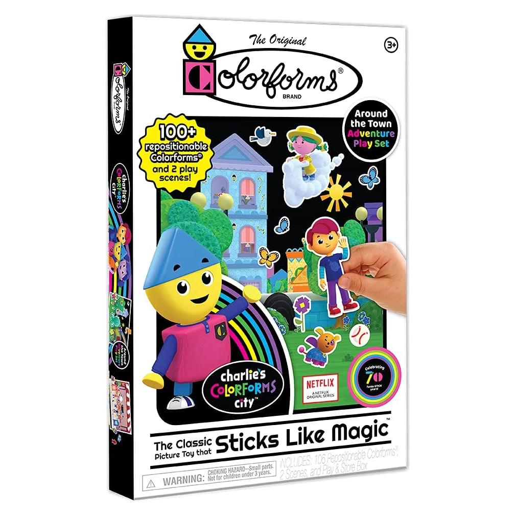 Juego de Imágenes Colorforms Charlie - 106 Piezas Reposicionables