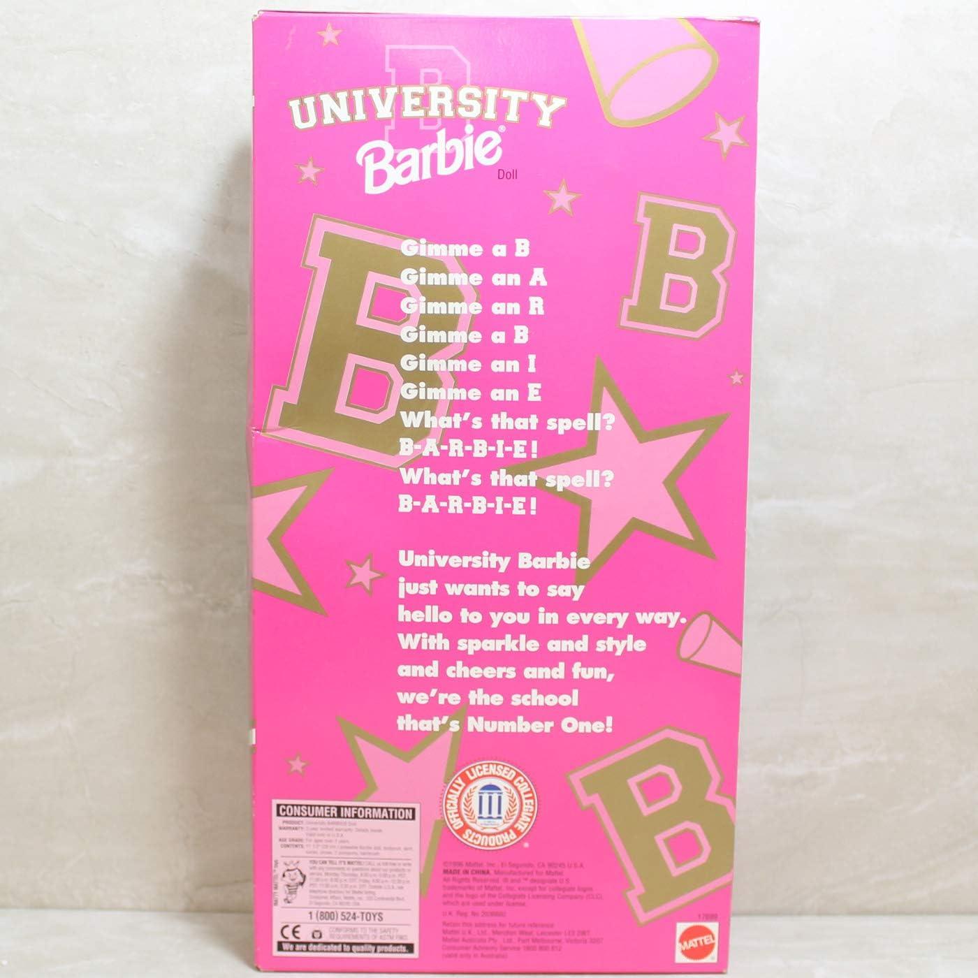 Barbie Animadora Mattel Universidad Auburn 32.77x16.76cm