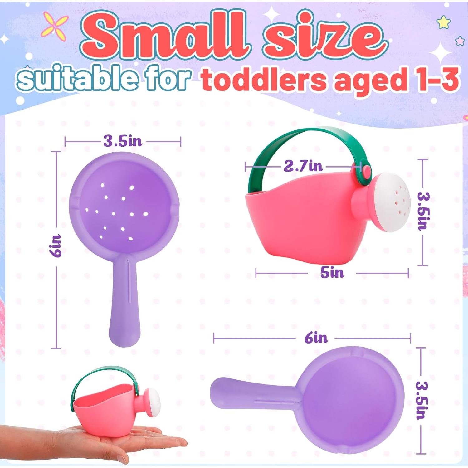 Juguetes de Baño Suaves Biubee 3 Piezas Rosa para Bebés