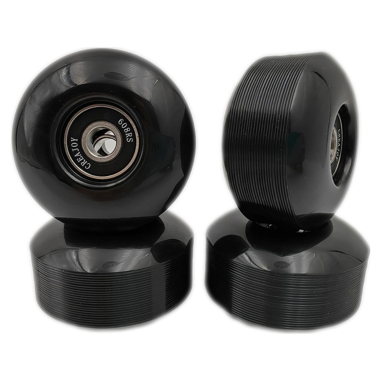 Ruedas de Skateboard CREAJOY 52mm 95A Set de 4 Negro