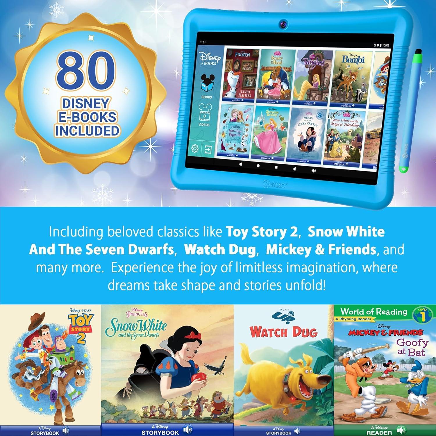 Tableta Contixo K102 10" Android + Reloj KW1 Niños