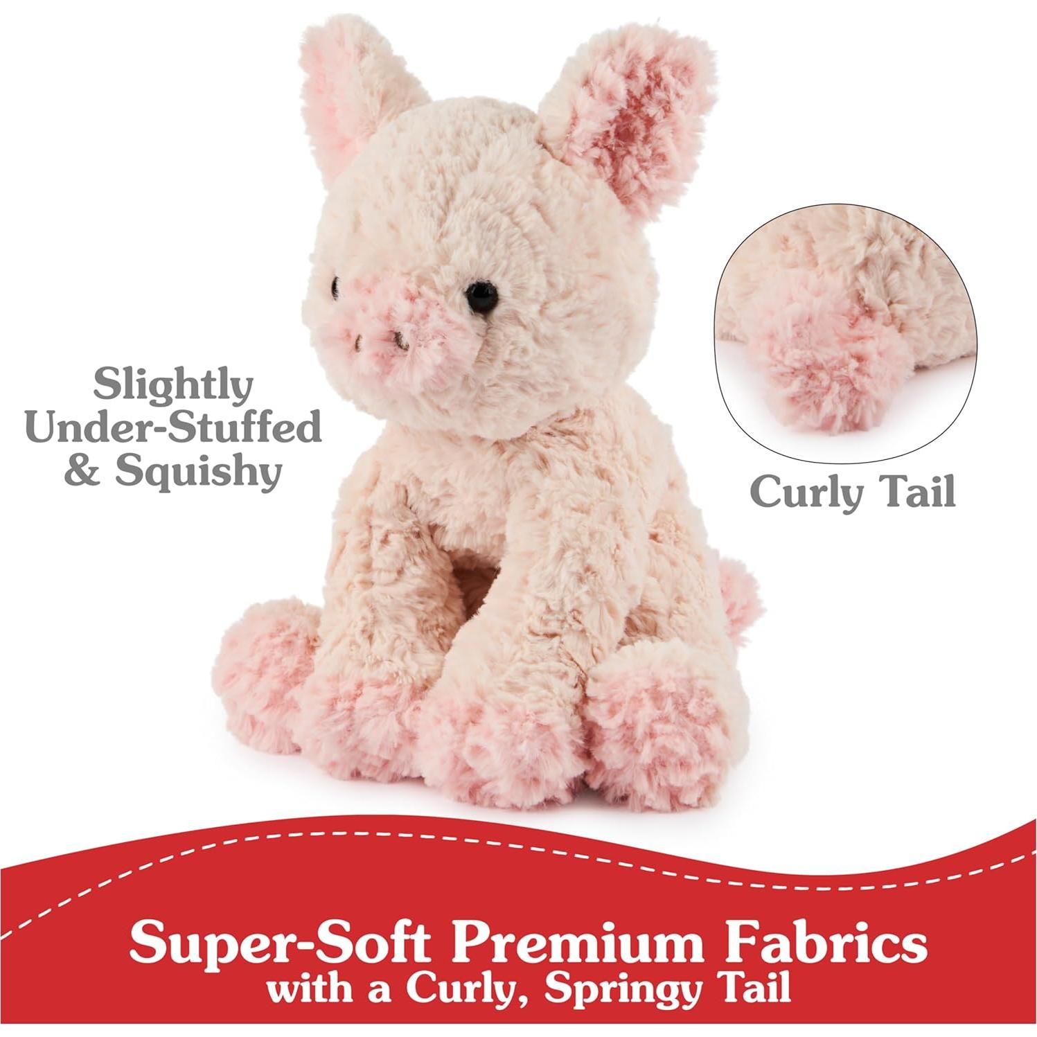 Cerdo de Peluche GUND Cozys 25,4 cm Rosa Suave