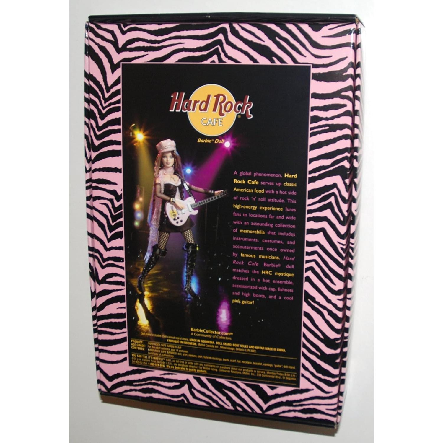 Muñeca Barbie Hard Rock Cafe 2004 con accesorios