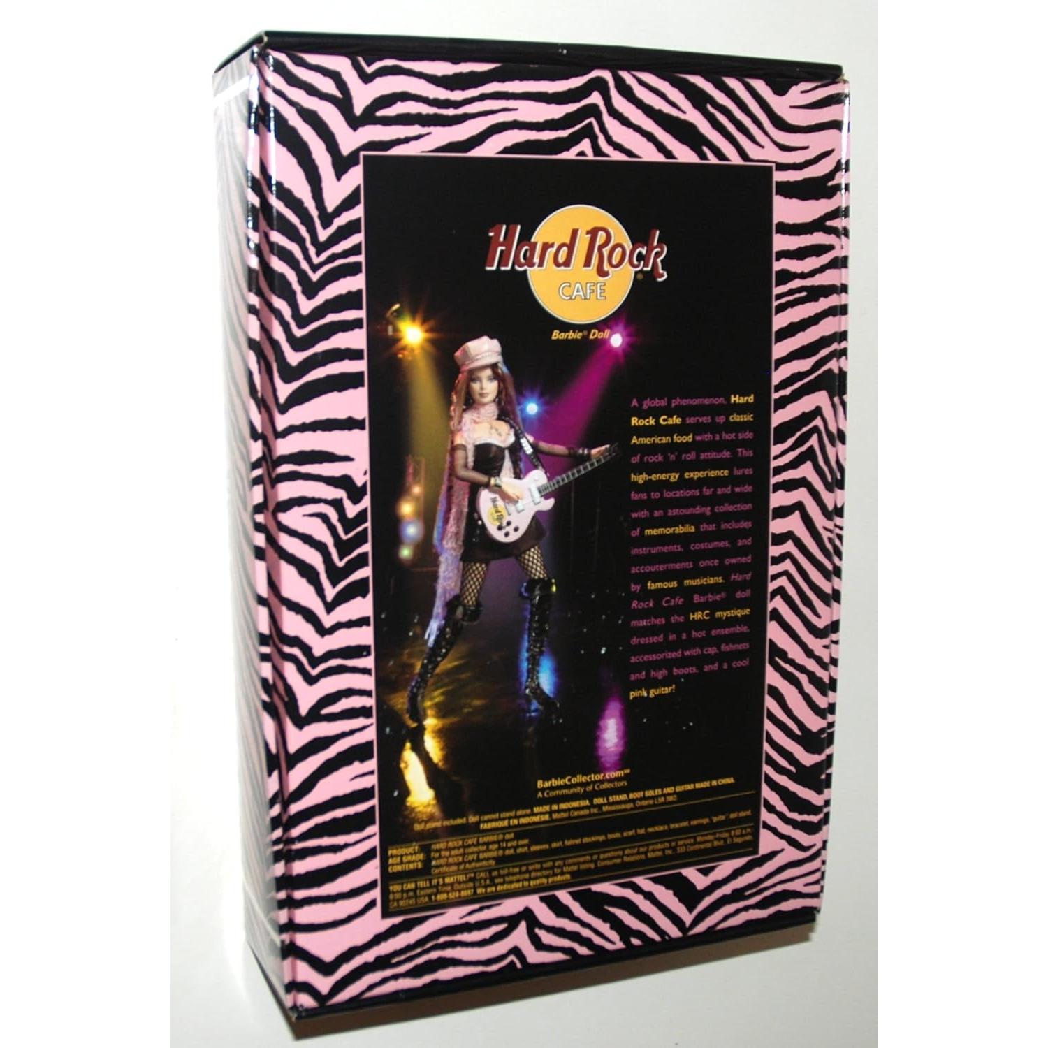 Muñeca Barbie Hard Rock Cafe 2004 con accesorios