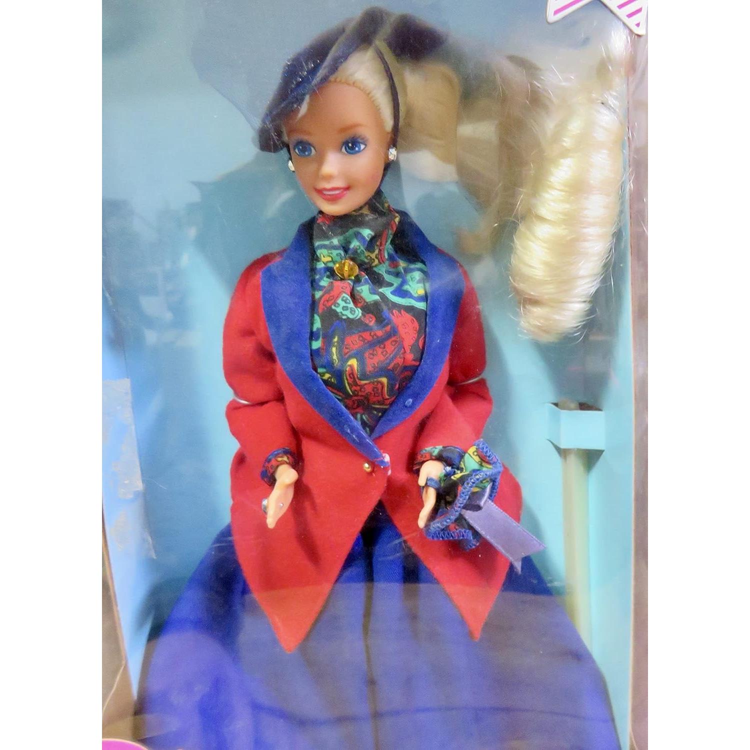 Muñeca Barbie 1991 Inglesa Montar a Caballo Mattel 32.5cm