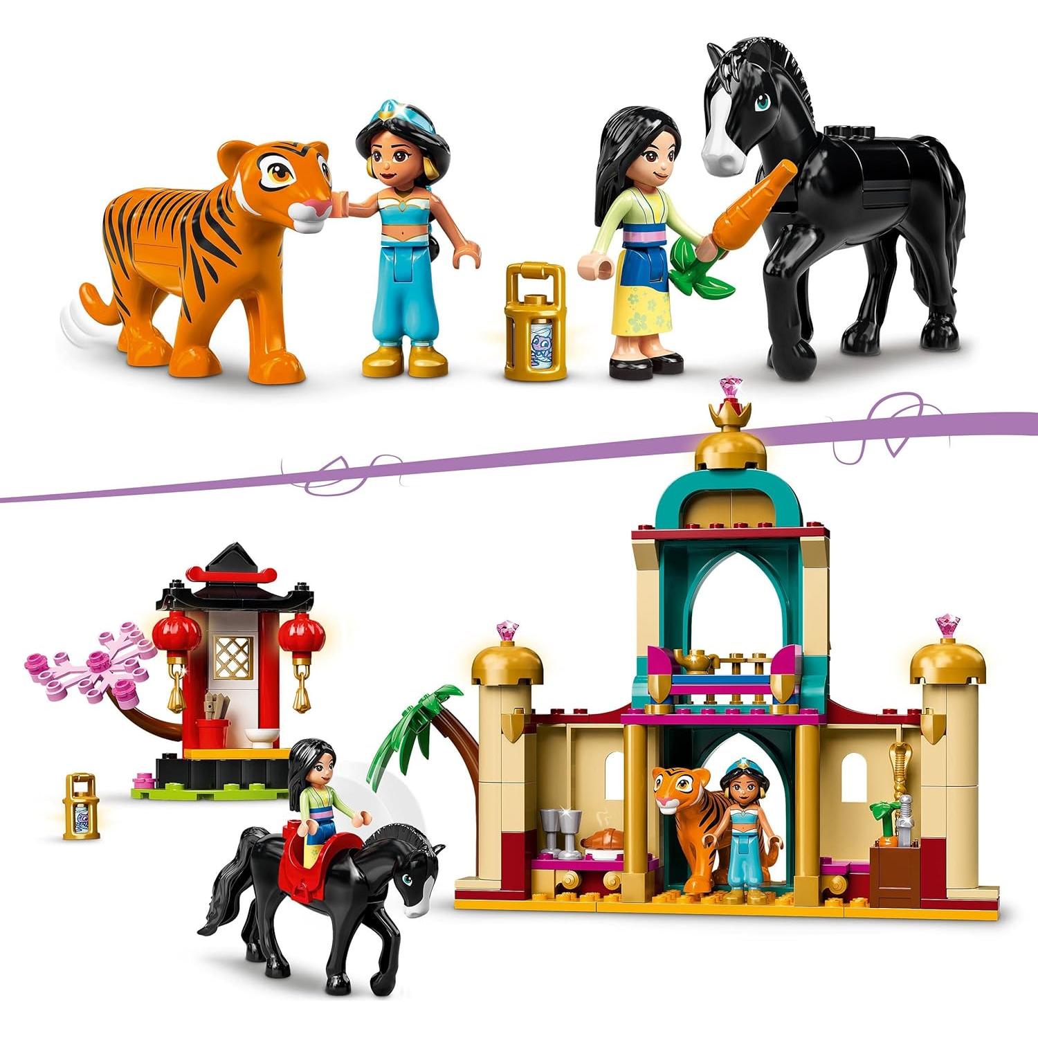 LEGO® Aventura Jasmine y Mulan 43208 Juguete 176 Piezas