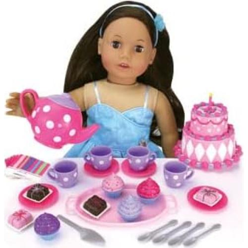 Juego de Fiesta de Té de Postres Sophia 64 Piezas Rosa