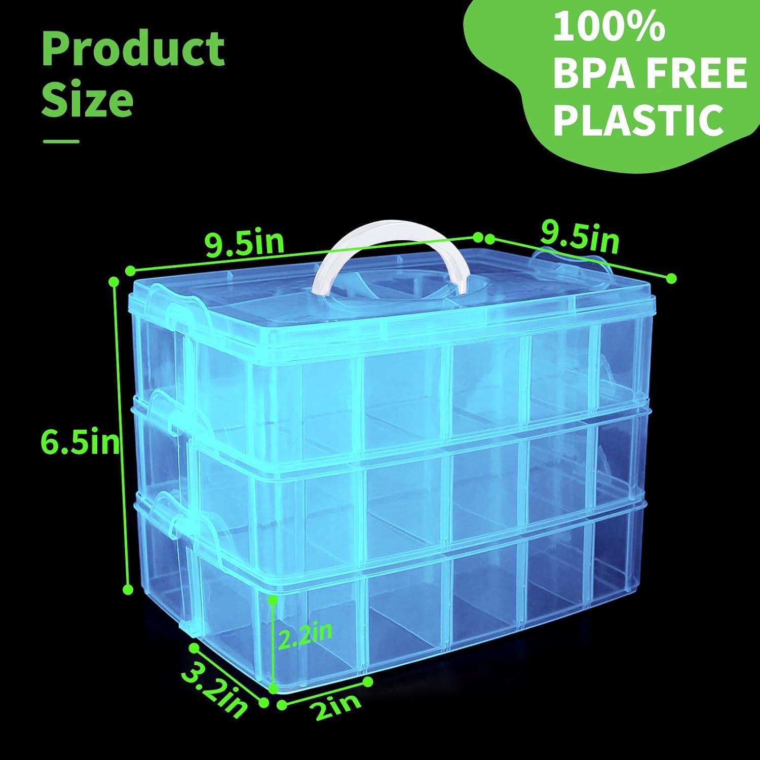 Caja de Almacenamiento WSBXBB Azul 30 Compartimentos para Juguetes