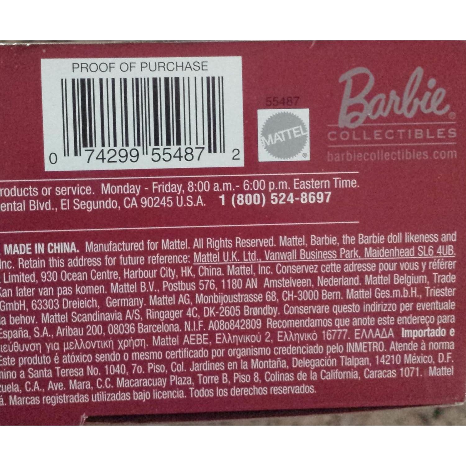 Muñeca Barbie Edición Coleccionista 30cm Estilo Occidental