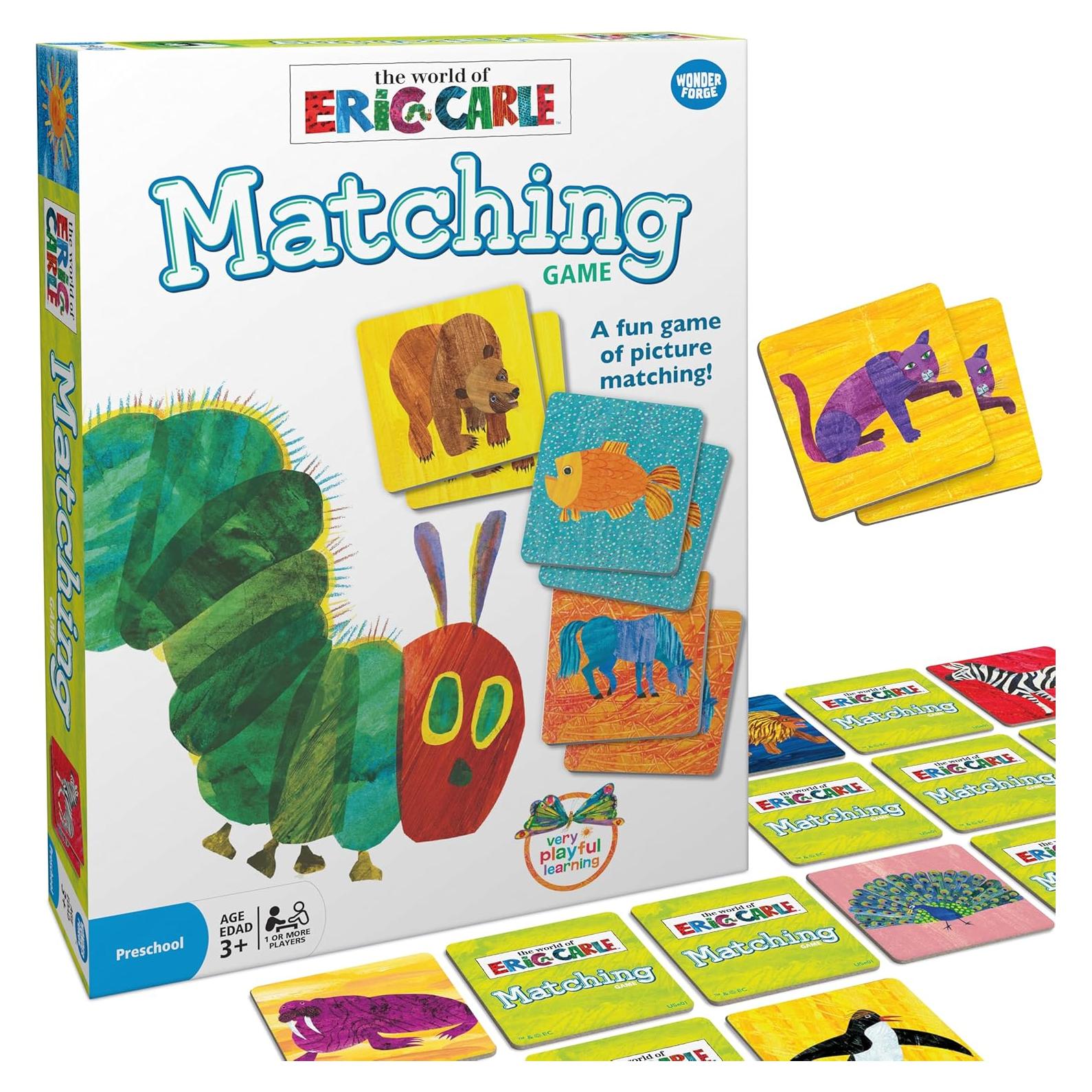 Juego de Emparejamiento Eric Carle Wonder Forge 72 Azulejos