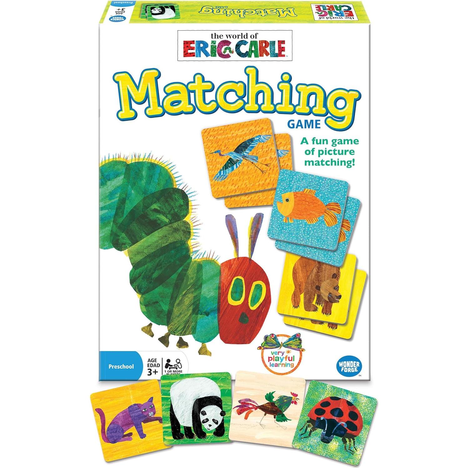 Juego de Emparejamiento Eric Carle Wonder Forge 72 Azulejos