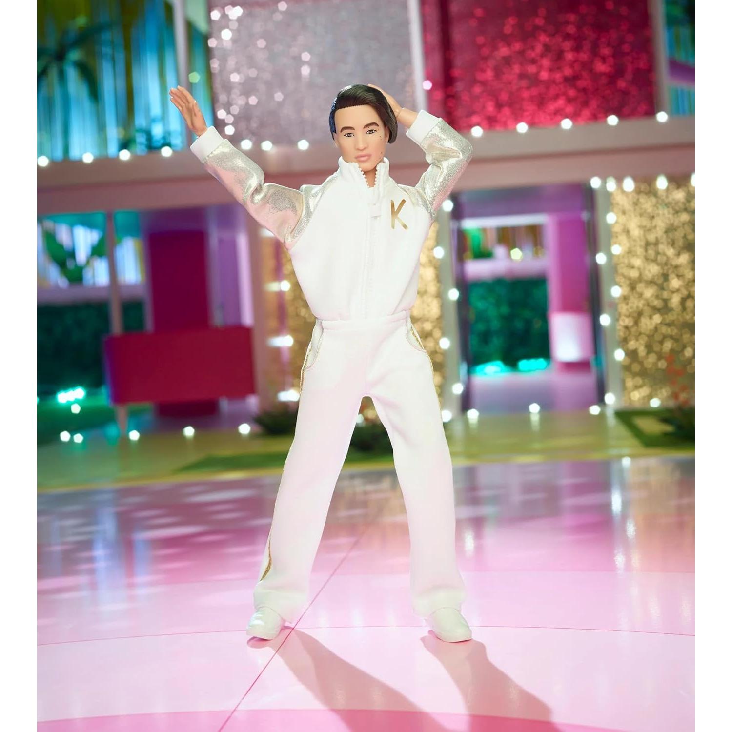 Barbie The Movie Signature Ken in White and Gold Tracksuit Exclusive Doll HPK04 Gold,white