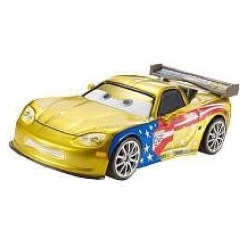 Coche de Metal Jeff Gorvette Mattel CARS 2 21x16x5 cm