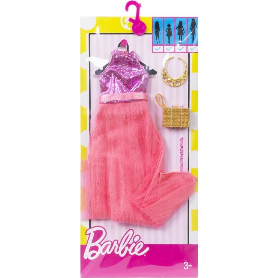 Barbie Modas Vestido Halter Rosa - Mattel FBB71