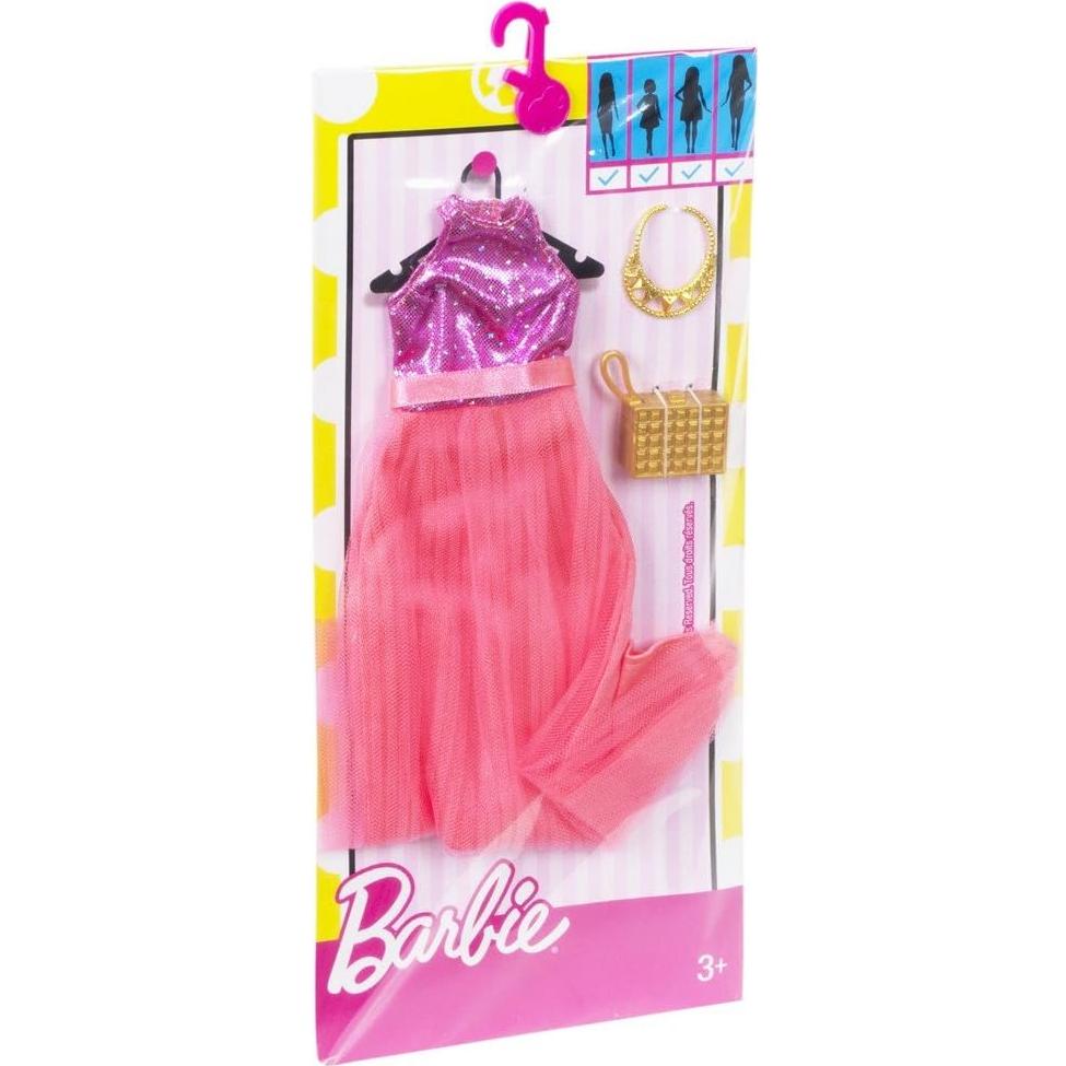 Barbie Modas Vestido Halter Rosa - Mattel FBB71
