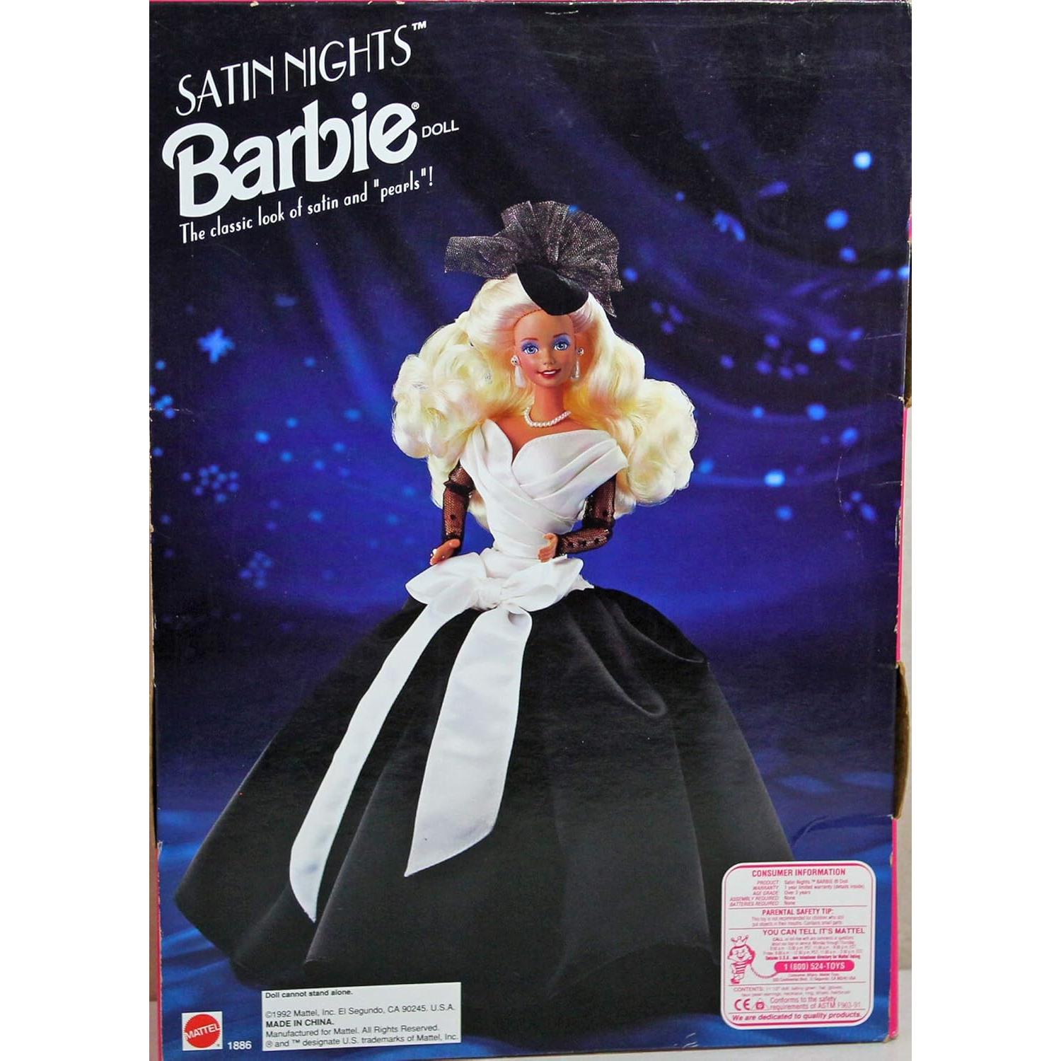 Barbie Mattel 1992 Noches de Satén Coleccionable