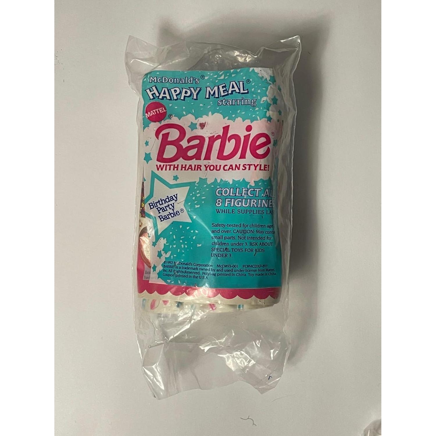 Juguete Happy Meal Vintage McDonald's 1992 Barbie Novia Romántica