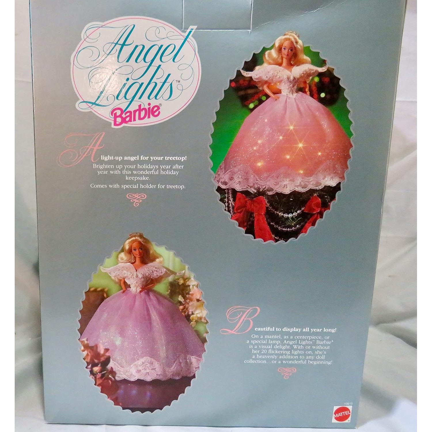 ANGEL LIGHTS BARBIE Doll TREE TOPPER - LIGHT UP ANGEL for Your TREE Top! Limited Edition (1993)