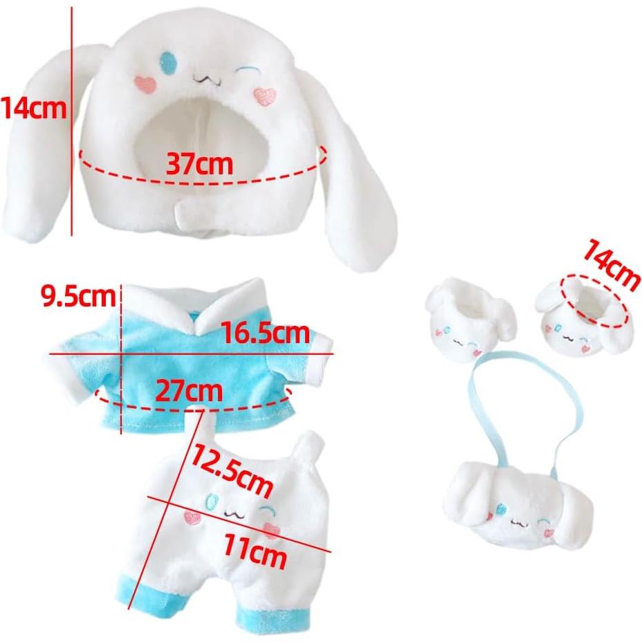 Vestido para Muñeca 20cm Niannyyhouse Set 5 Piezas