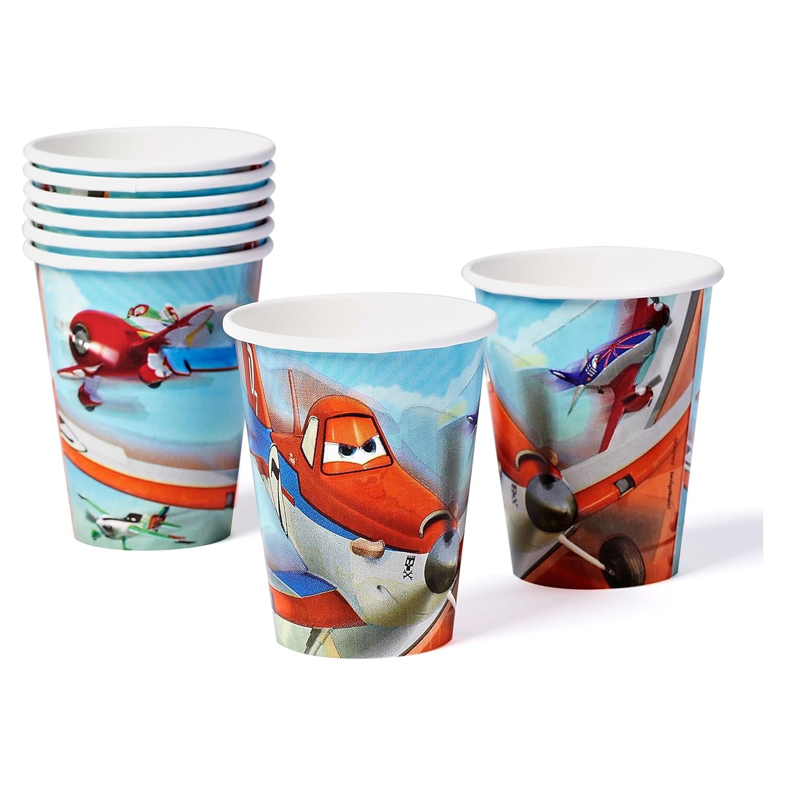 Tazas desechables Disney Planes 8 unidades 266 ml