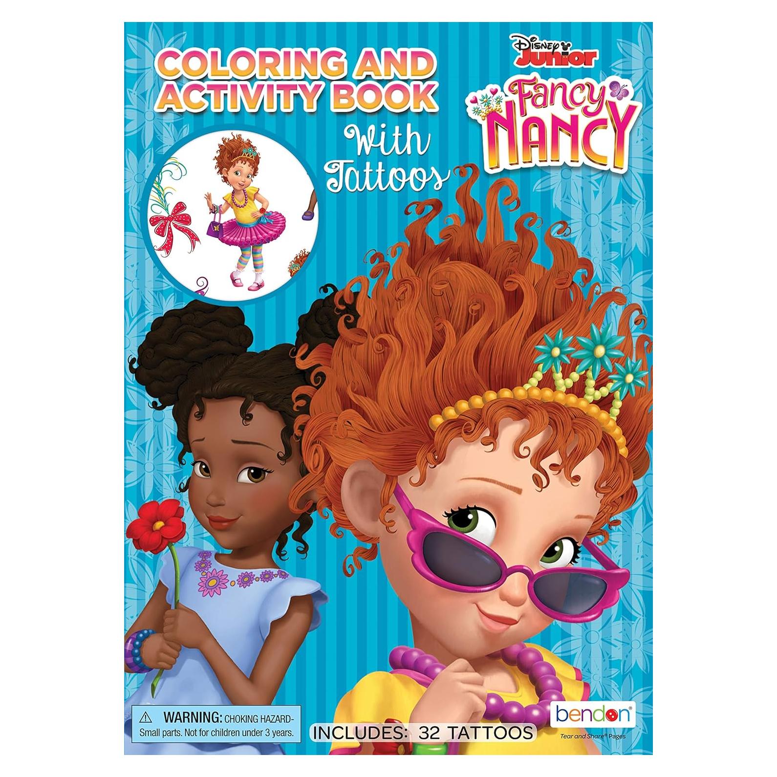 Libro de Colorear Disney Fancy Nancy con Tatuajes