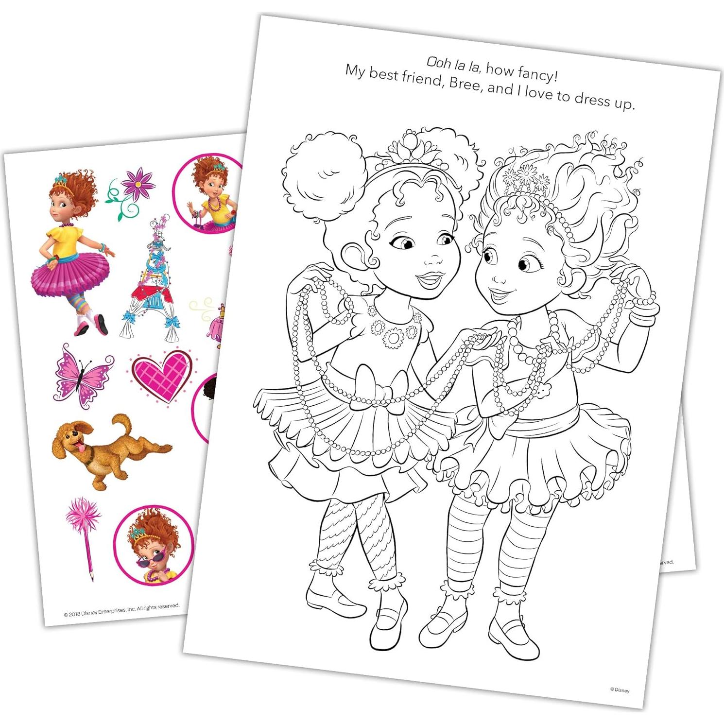 Libro de Colorear Disney Fancy Nancy con Tatuajes