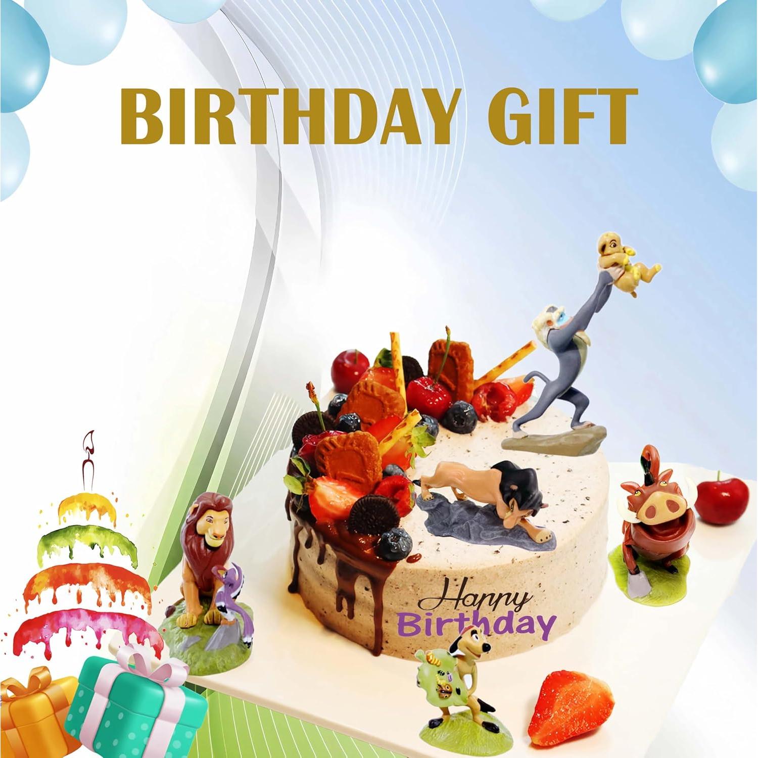 Juego de Figuras de Animales Rey León PVC 10.16 cm 9 Piezas