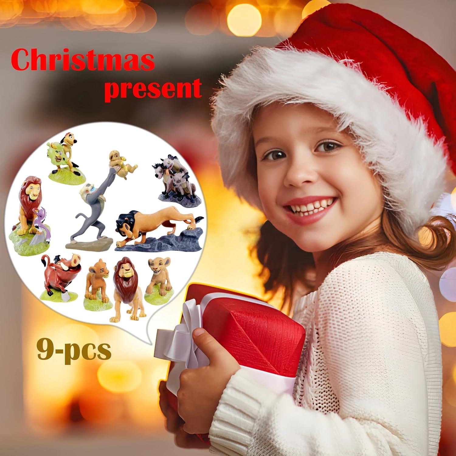 Juego de Figuras de Animales Rey León PVC 10.16 cm 9 Piezas