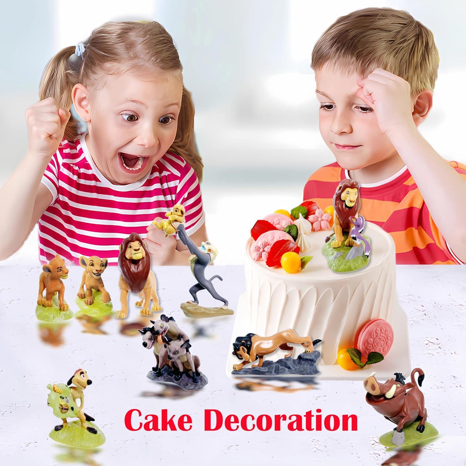 Juego de Figuras de Animales Rey León PVC 10.16 cm 9 Piezas