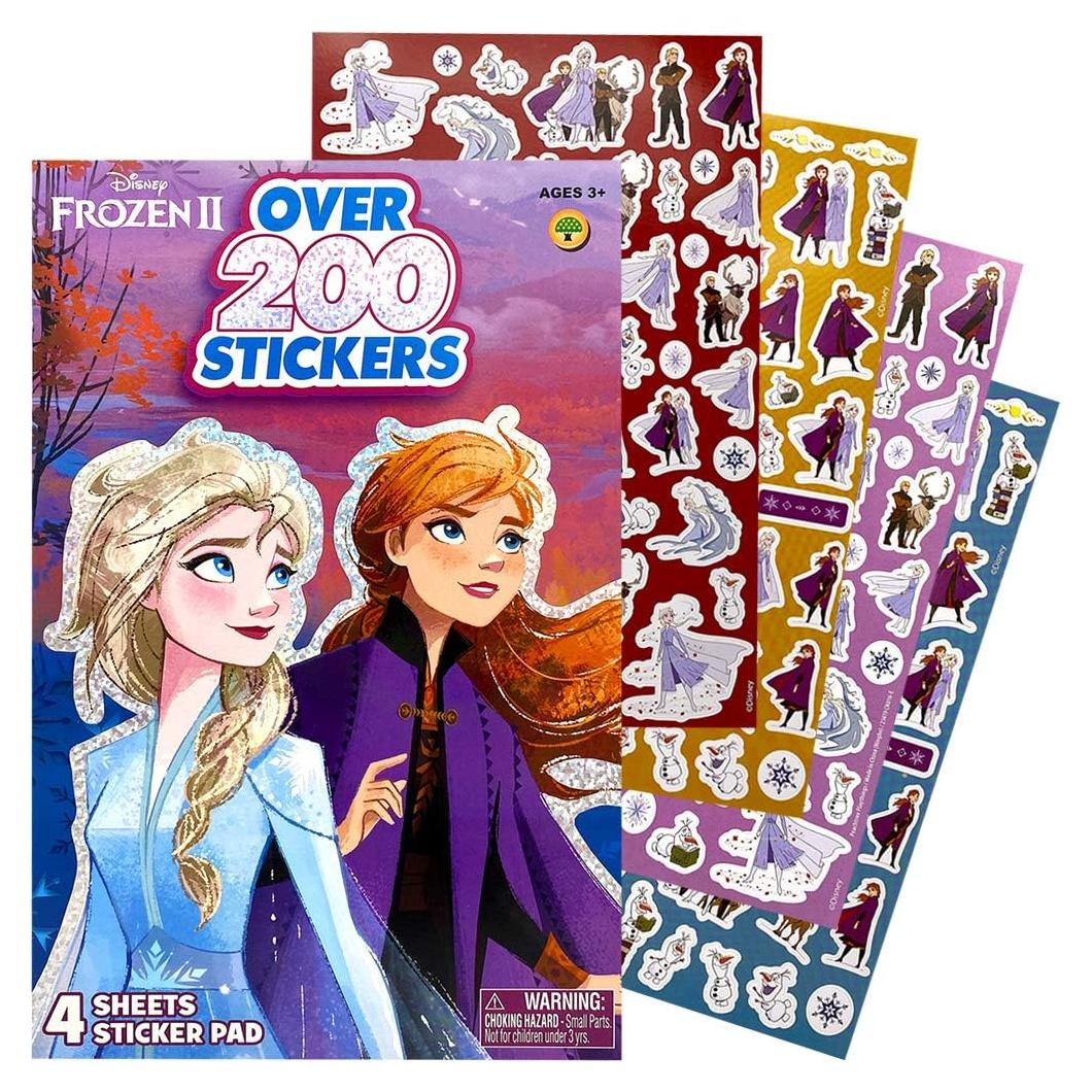 Libro de Pegatinas Disney Frozen 2 Elsa y Anna - 200+ Piezas