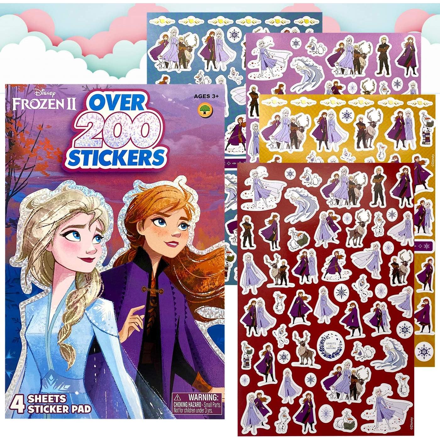 Libro de Pegatinas Disney Frozen 2 Elsa y Anna - 200+ Piezas