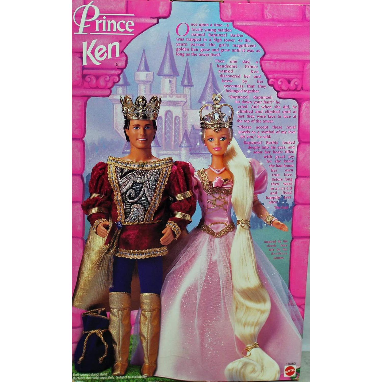 Muñeca Barbie Rapunzel 1997 Ken 33cm con Accesorios