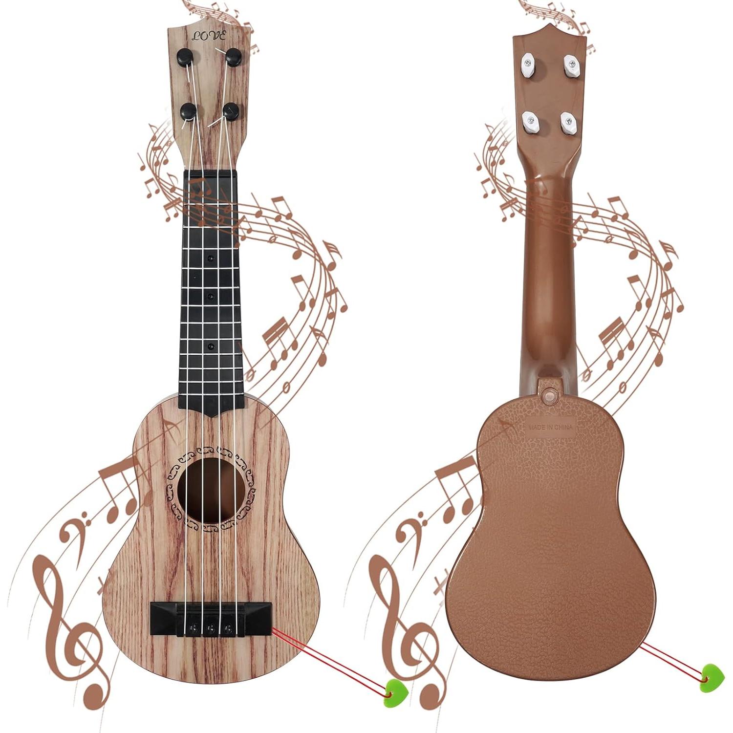 Guitarra Ukulele Raimy 17" Koa para Niños - 4 Cuerdas