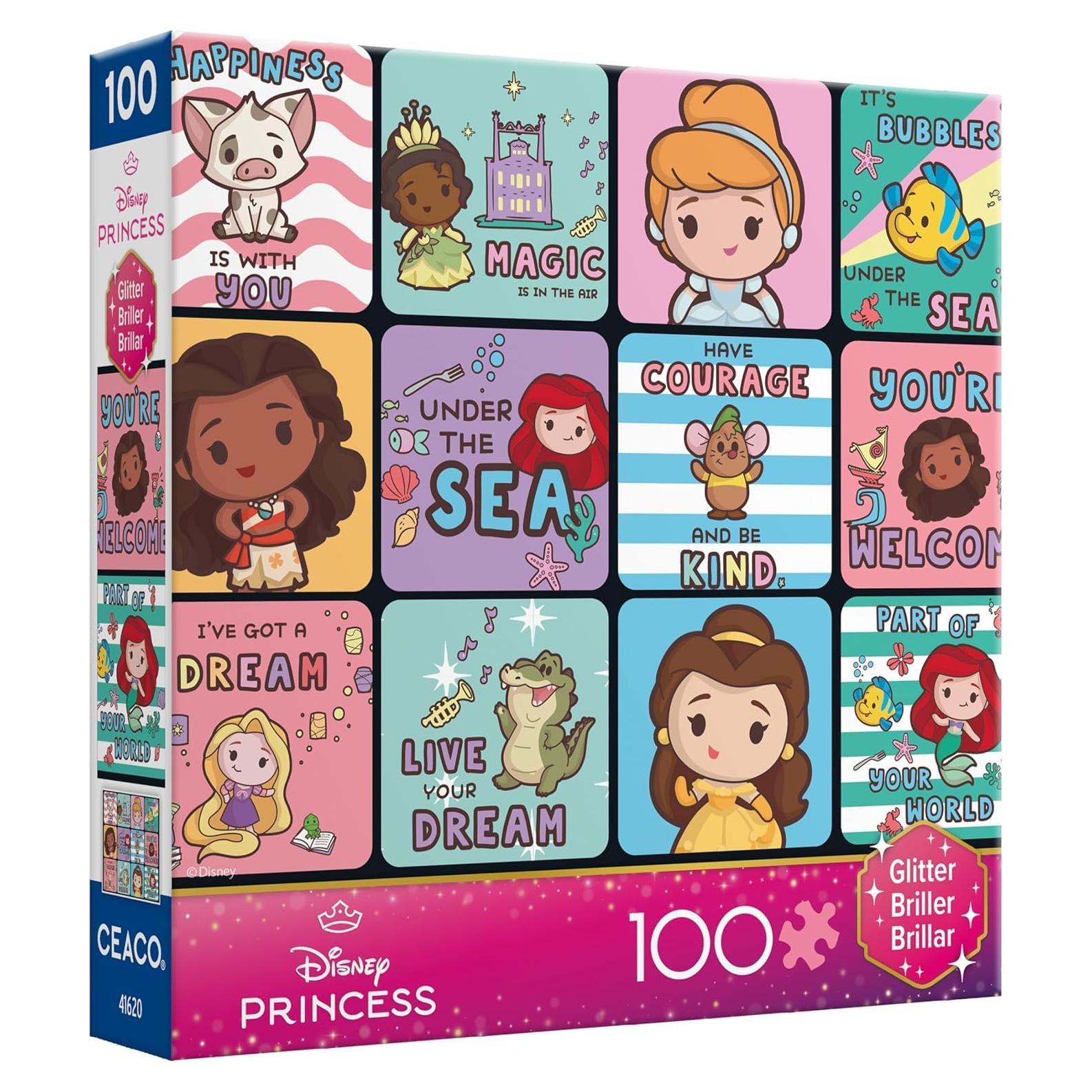 Rompecabezas Ceaco Disney Princesas 100 Piezas Brillantes