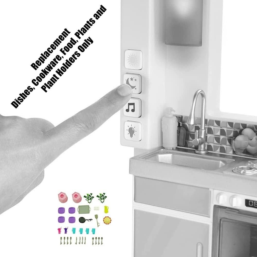 Piezas de Repuesto Barbie GRG93 Platos y Utensilios