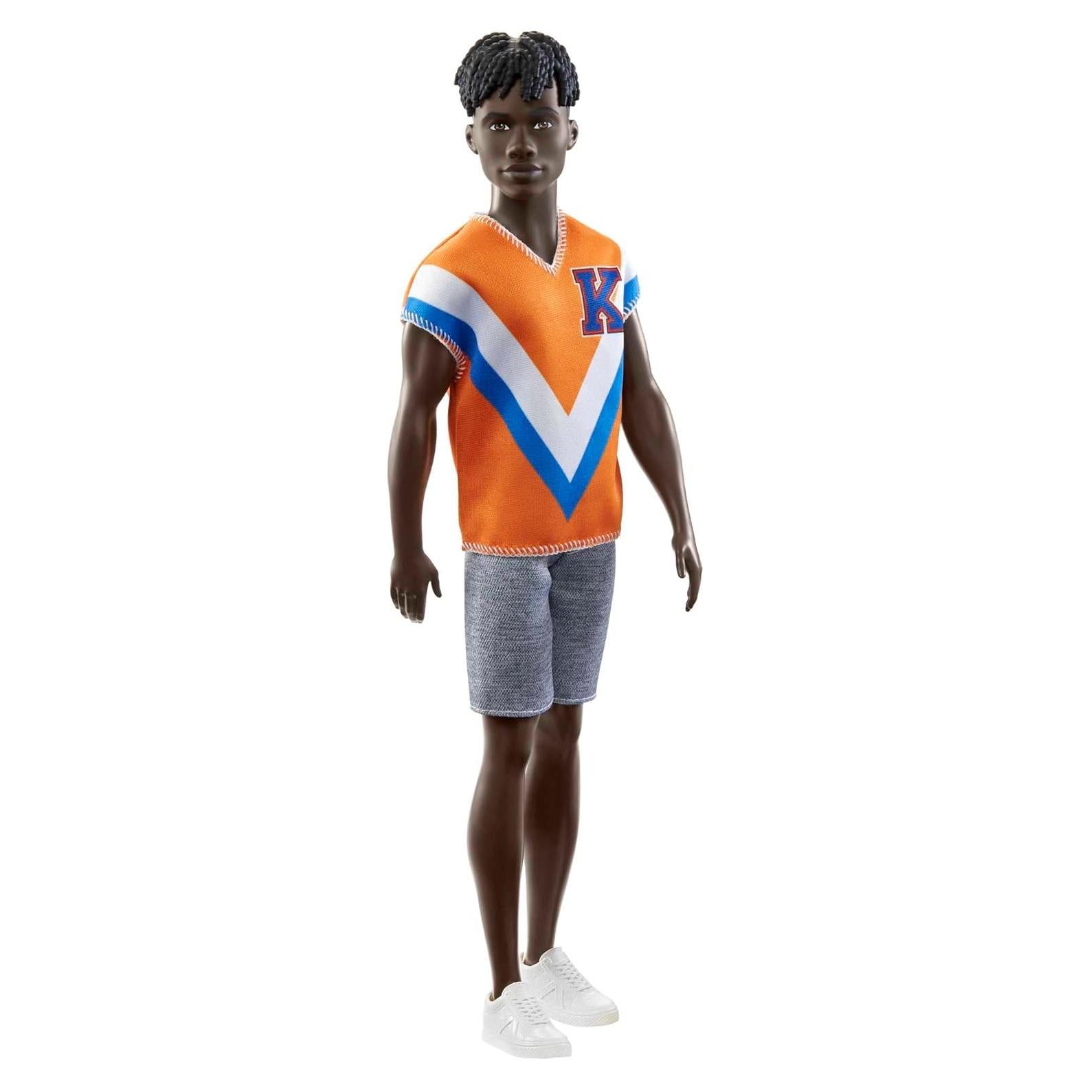 Muñeco Ken Fashionistas Mattel #203 Jersey Naranja y Shorts
