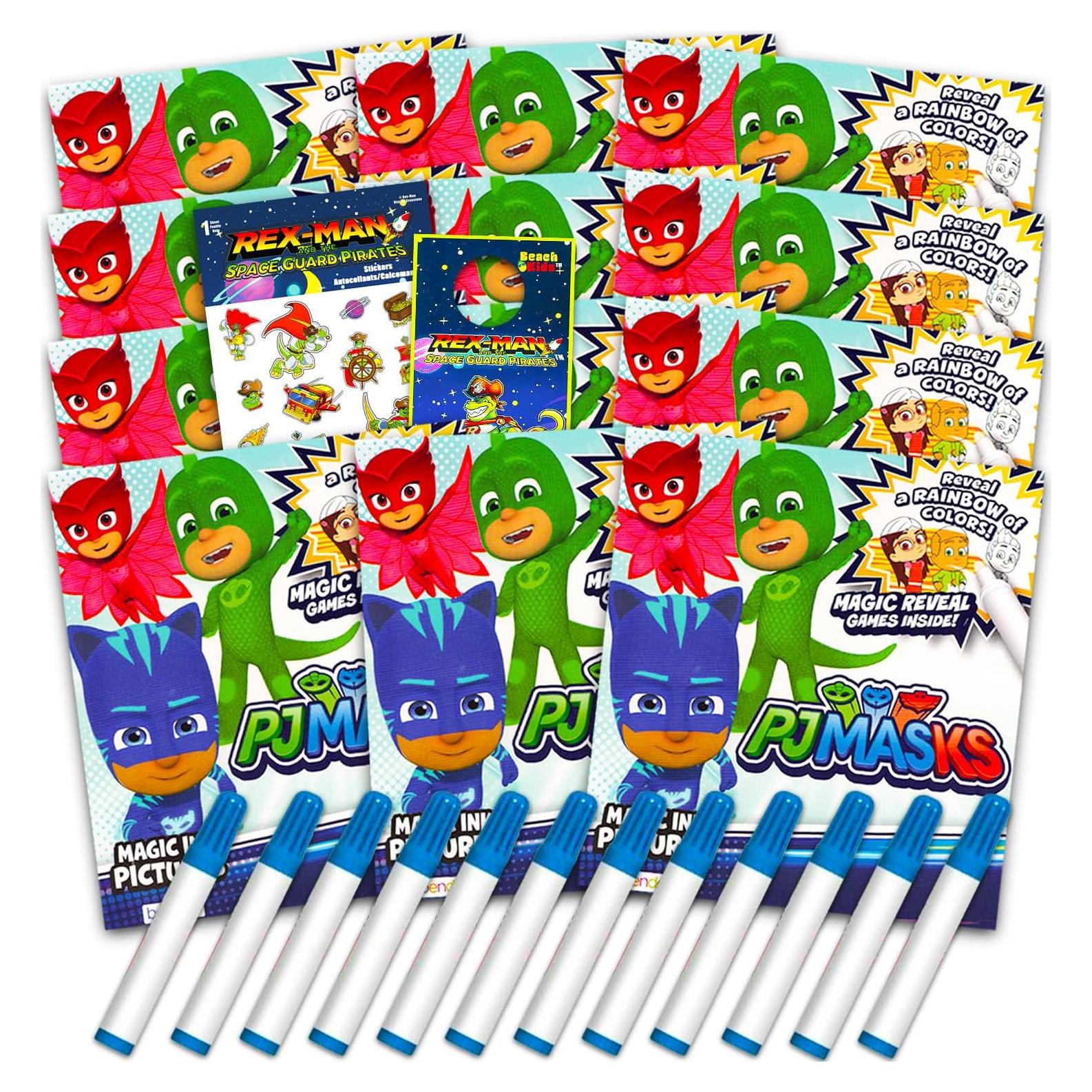 Conjunto de Libros para Colorear PJ Masks - 12 Mini Libros