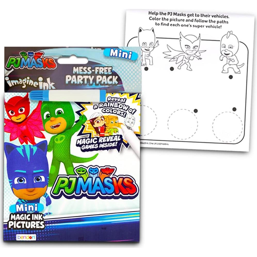 Conjunto de Libros para Colorear PJ Masks - 12 Mini Libros