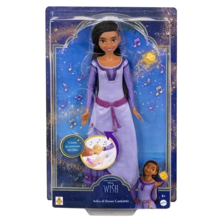Muñeca Asha Cantante Disney Wish con Atuendo Removible