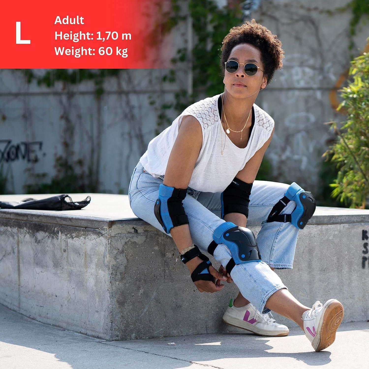 SKATEWIZ Almohadillas de Patinaje 6pc para Niños y Adultos