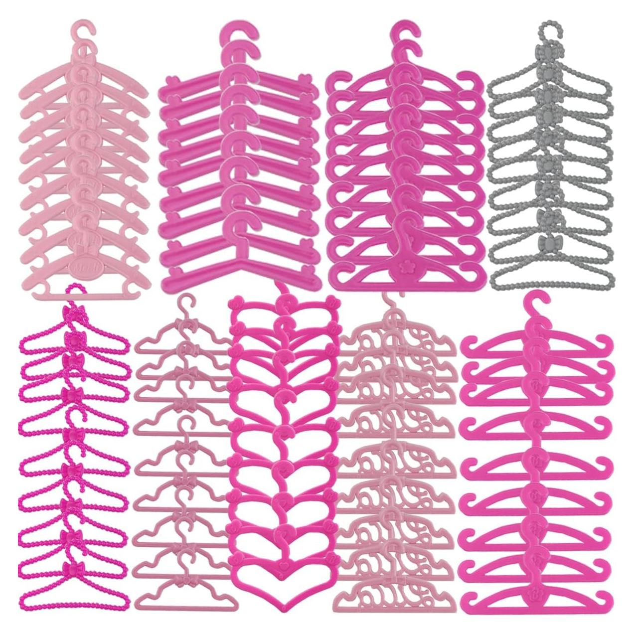 Perchas de Ropa para Muñecas GXXMEI 108 Piezas 29.21 cm