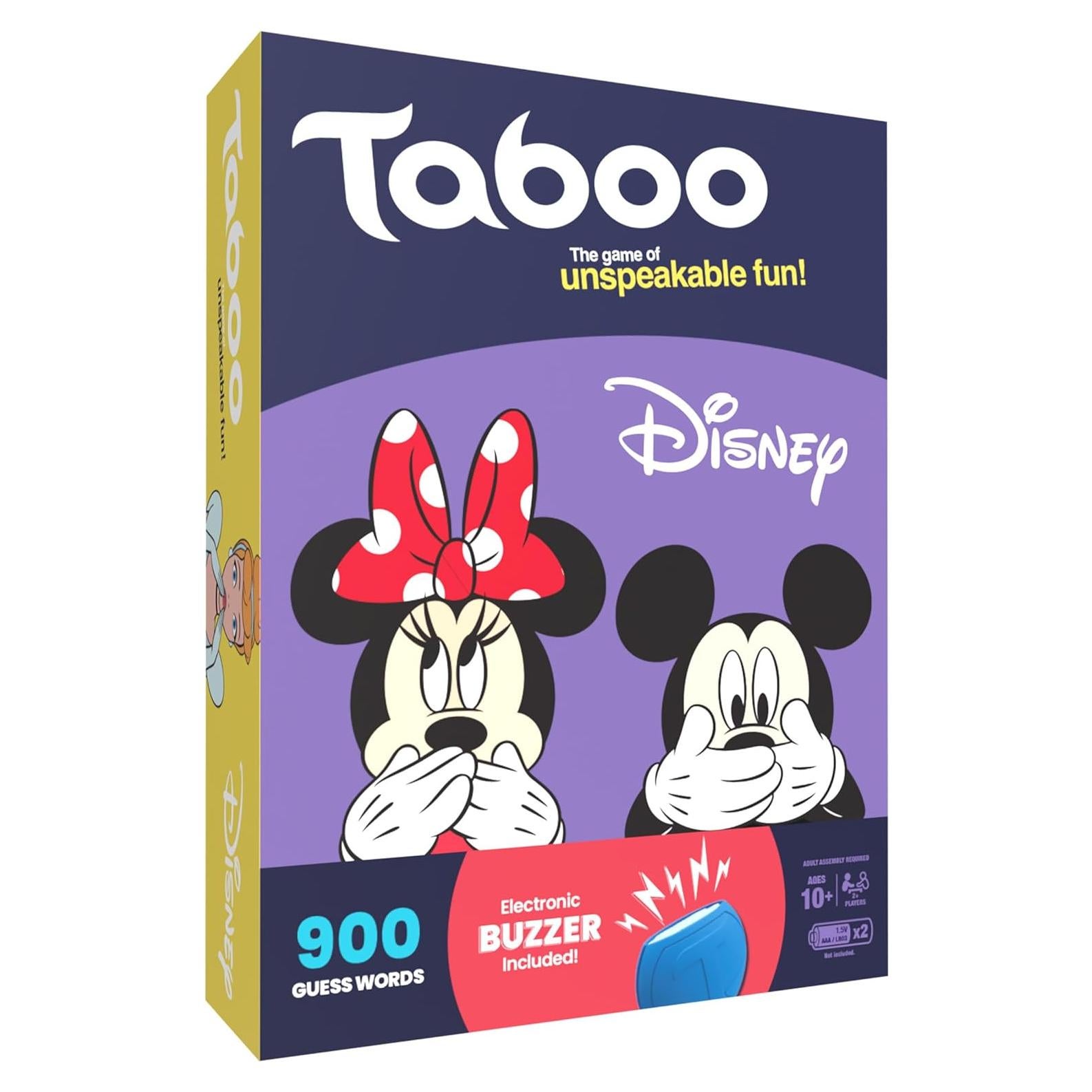 Juego de Mesa Tabú Disney - Adivinanza Familiar para 2+ Jugadores