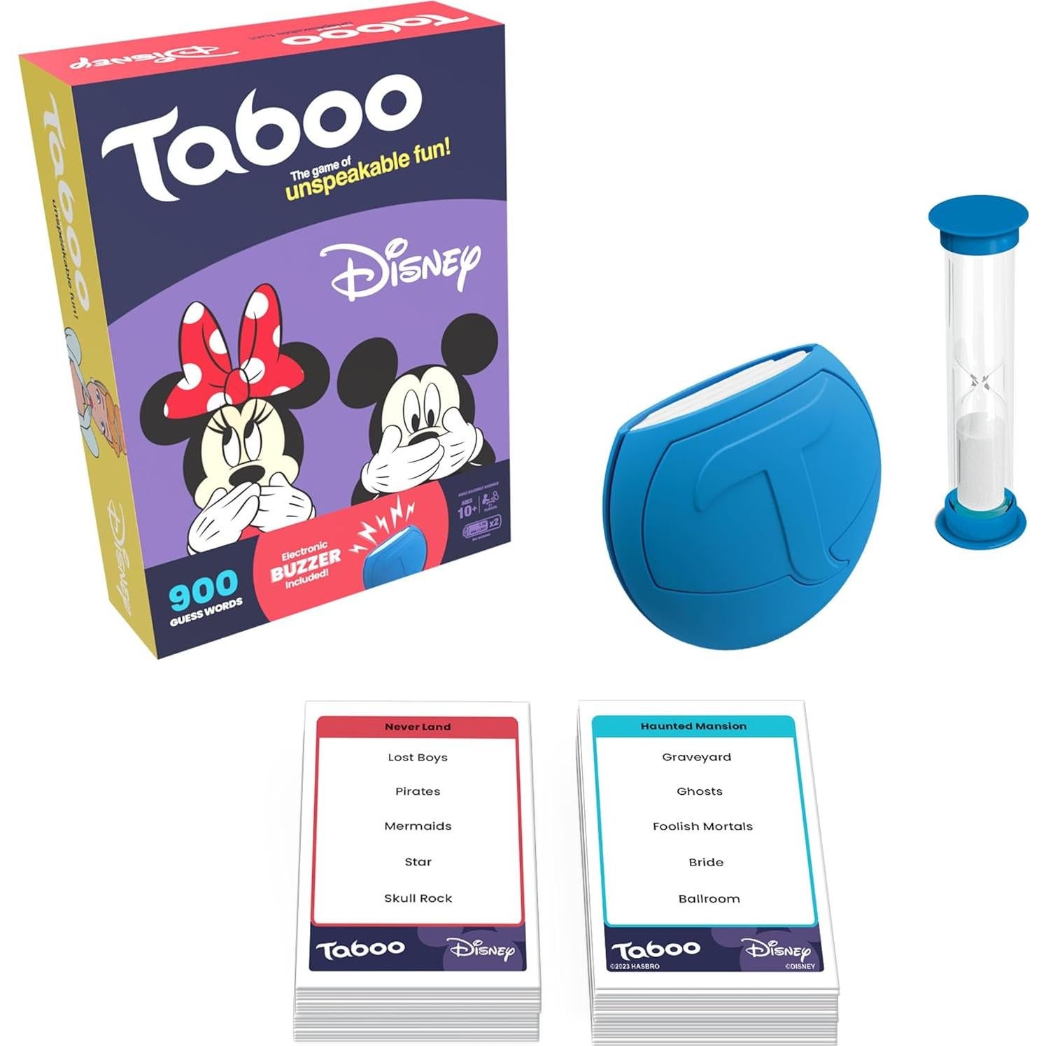 Juego de Mesa Tabú Disney - Adivinanza Familiar para 2+ Jugadores