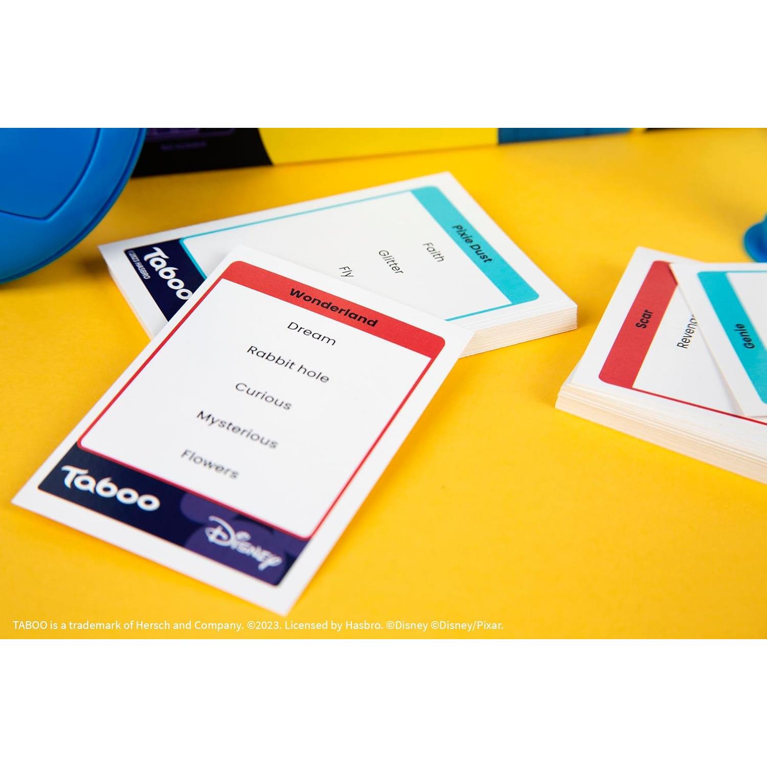 Juego de Mesa Tabú Disney - Adivinanza Familiar para 2+ Jugadores