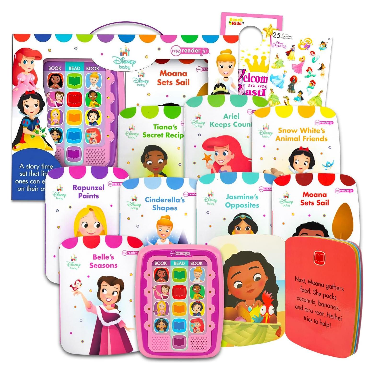 Lector Electrónico Disney Princess Me Reader + 8 Libros y Stickers