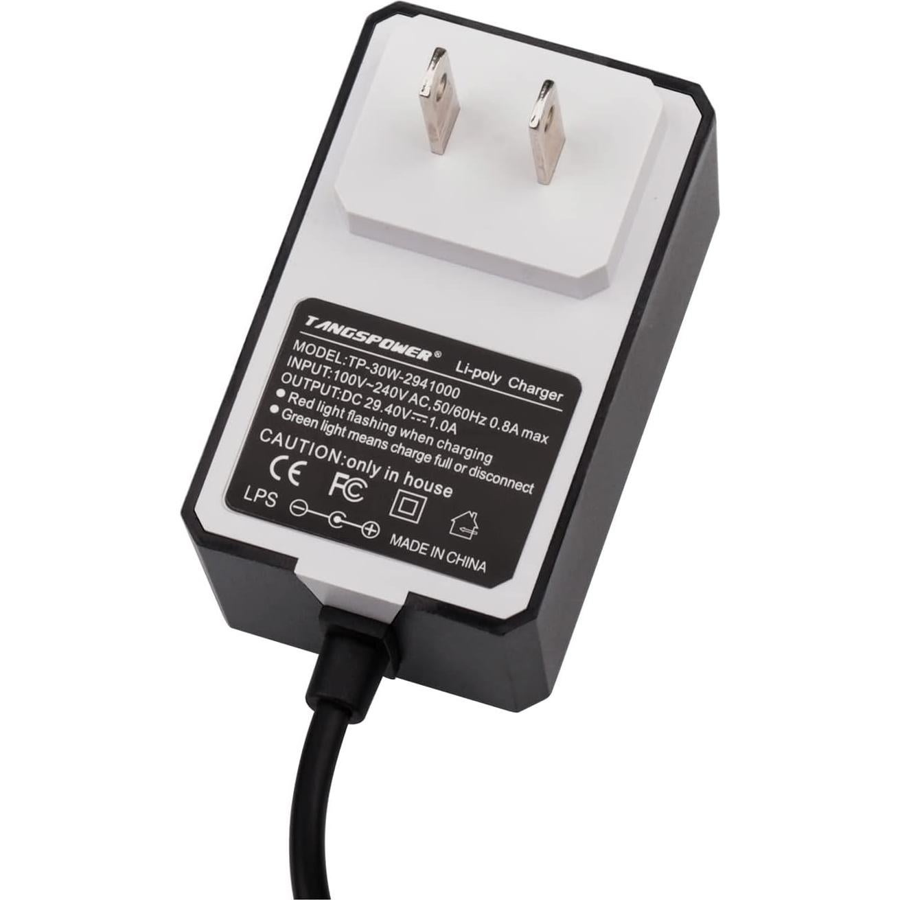 Cargador TANGSPOWER 29.4V 1A para batería de litio
