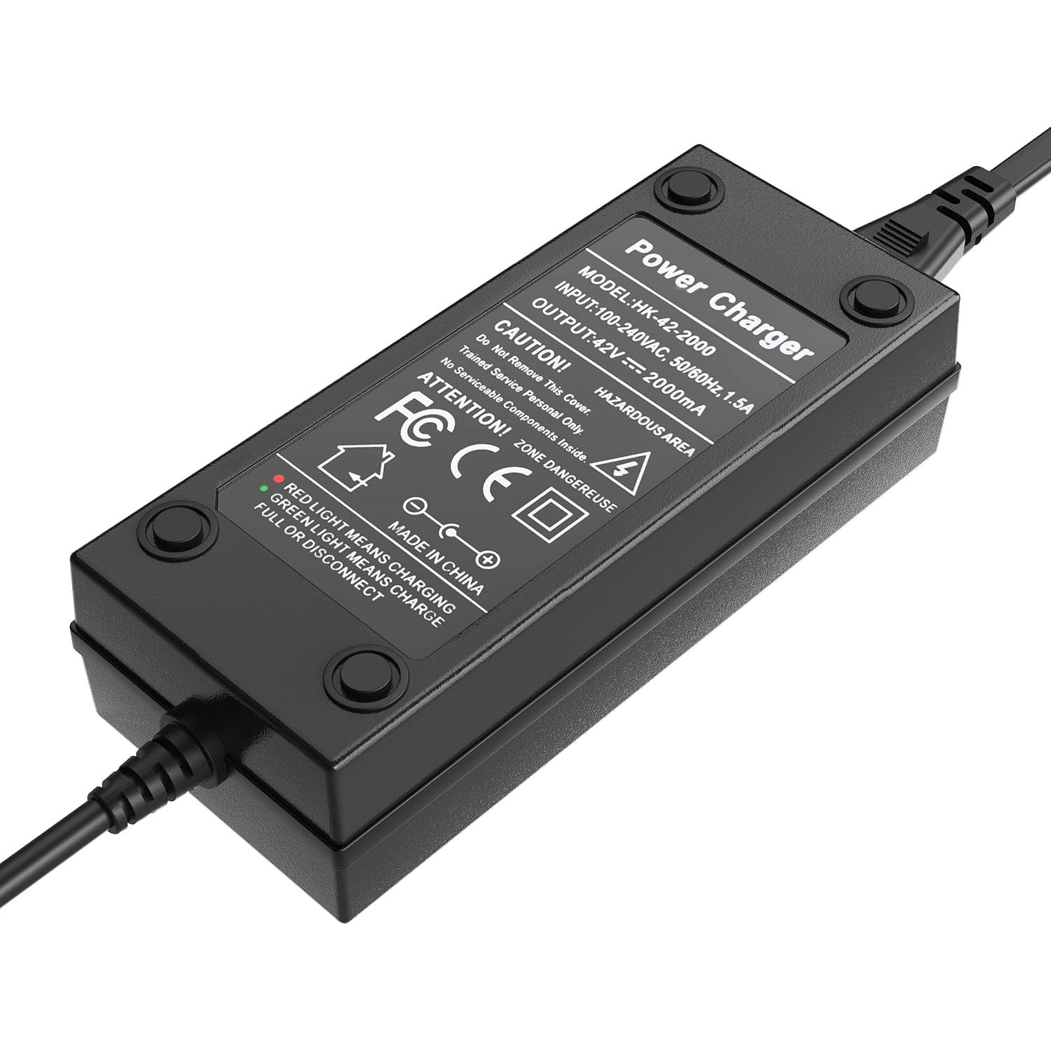 Cargador 42V 2A PowerFast para batería de 36V
