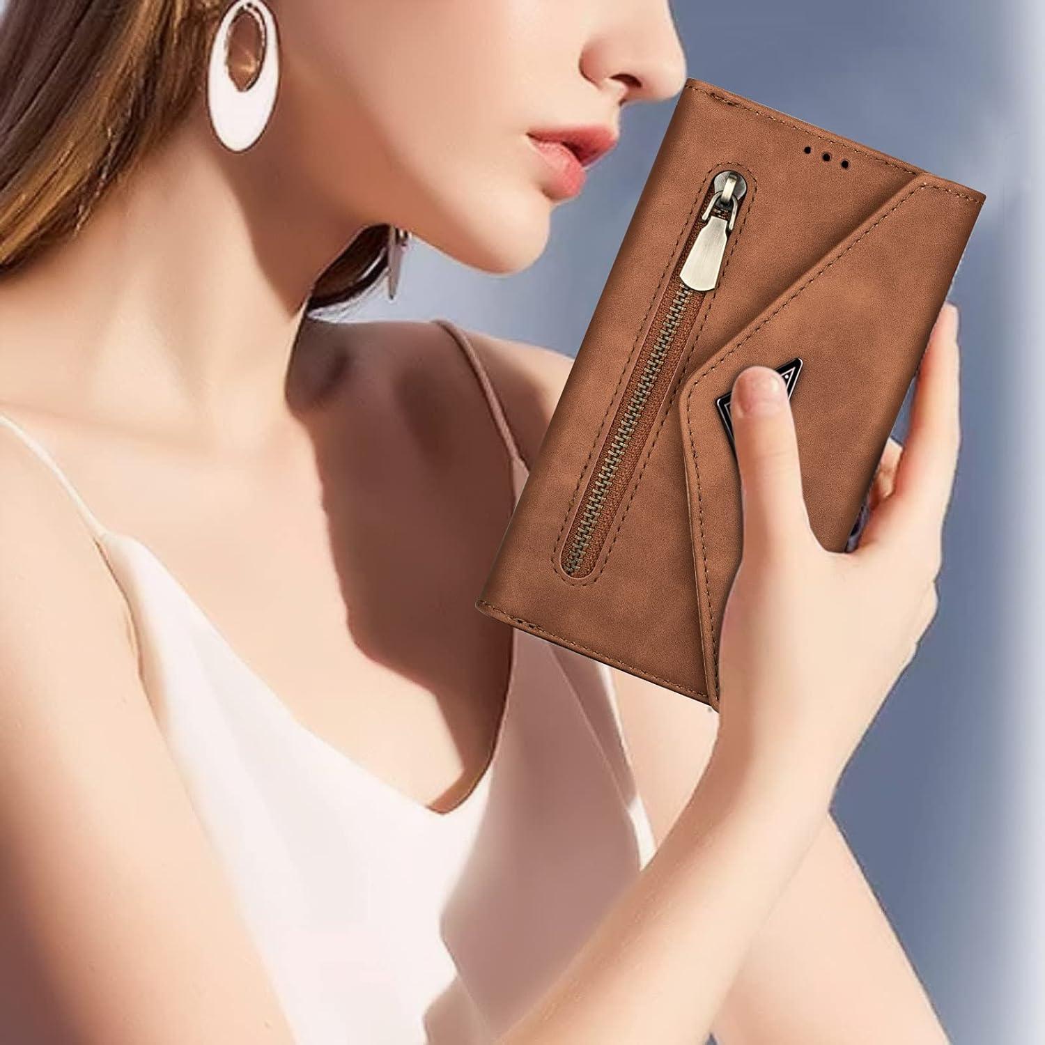 Funda de Billetera Furiet para Samsung Galaxy S10 Lite Marrón