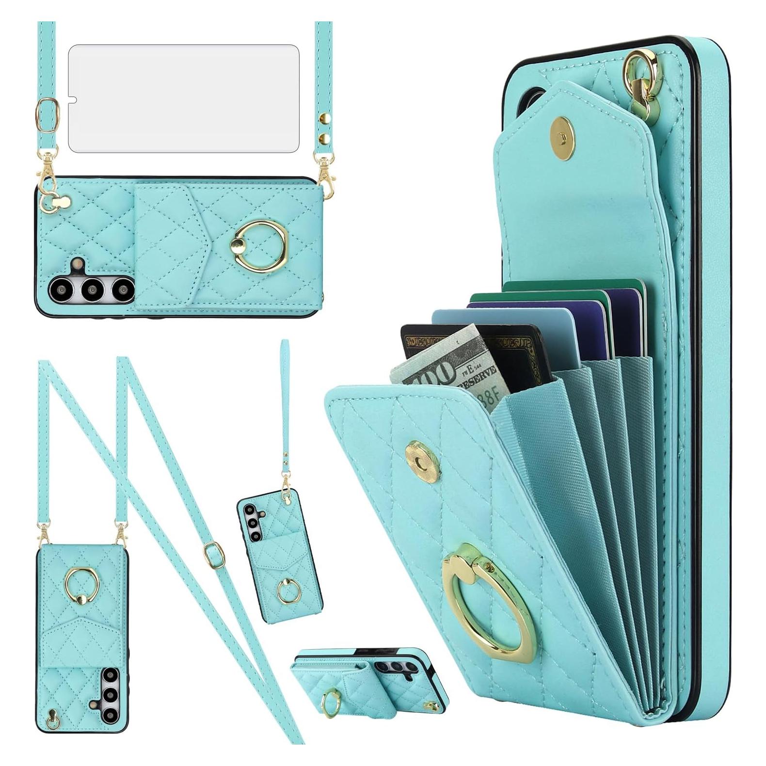 Funda Asuwish para Samsung Galaxy S24 Plus con billetera