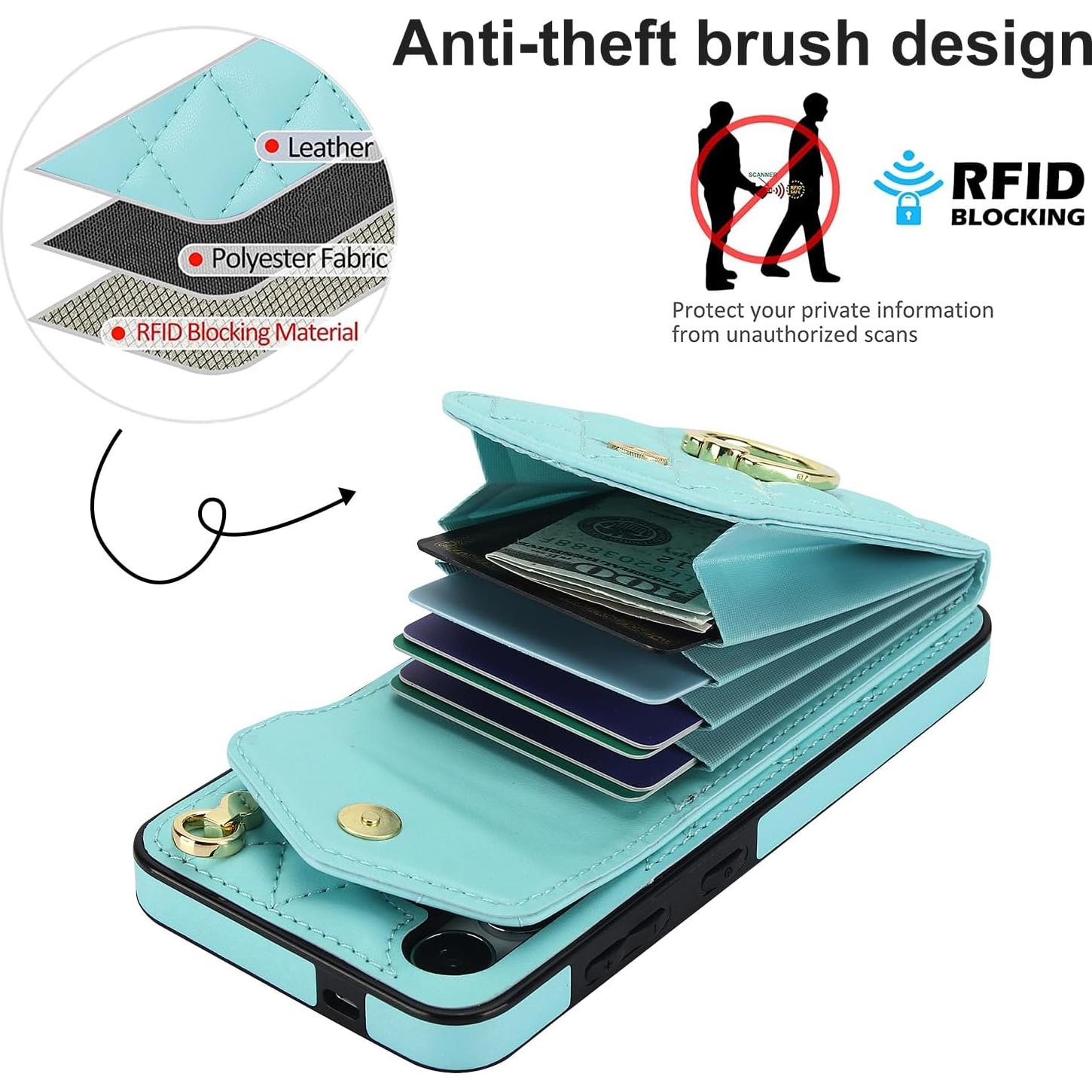 Funda Asuwish para Samsung Galaxy S24 Plus con billetera